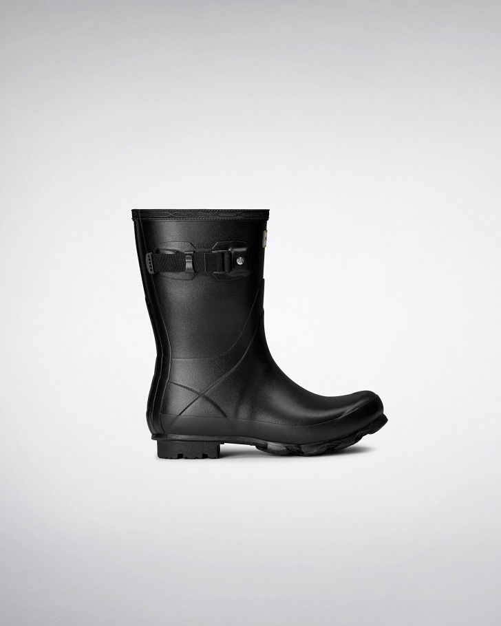 Hunter Women's Norris Field Short Rain Boots Black