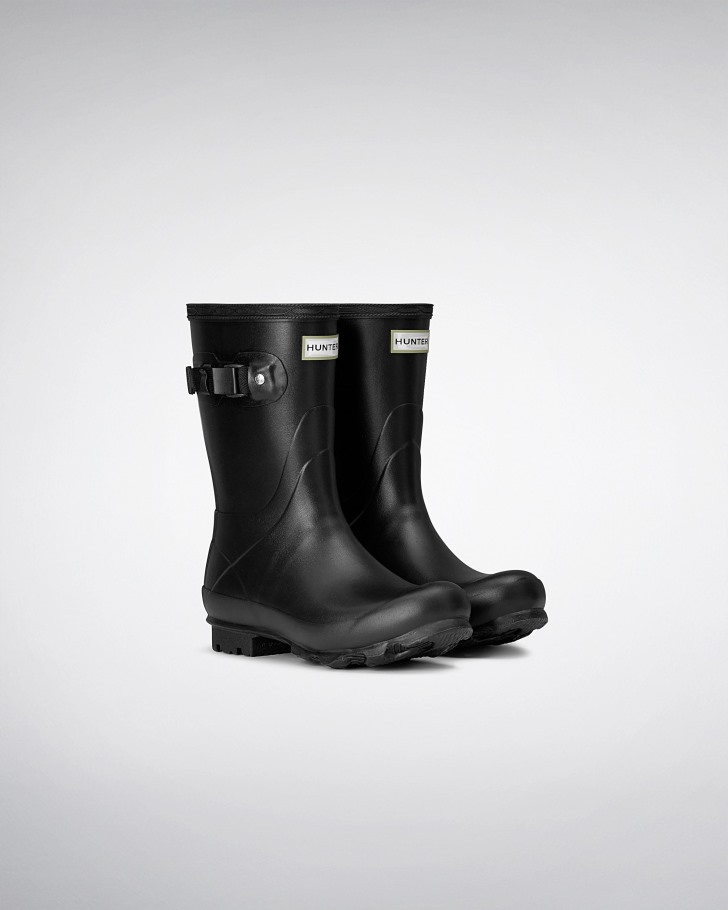 Hunter Women's Norris Field Short Rain Boots Black