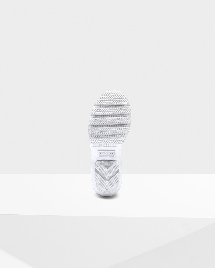 Hunter Big Kids (5-11 Years) Metallic Rain Boots Silver