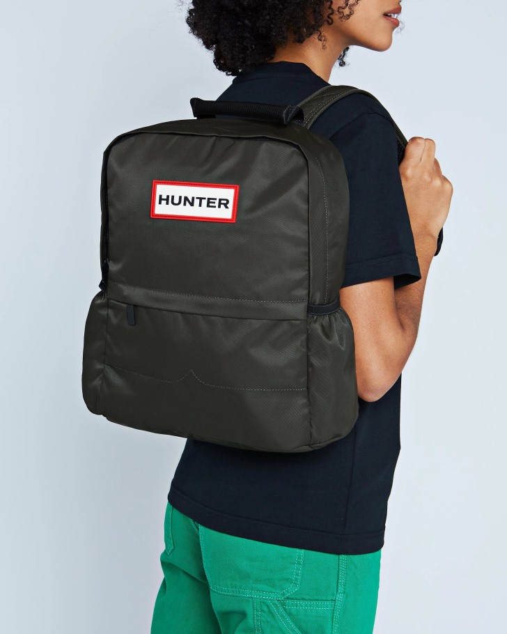 Hunter Nylon Backpack Dark Olive