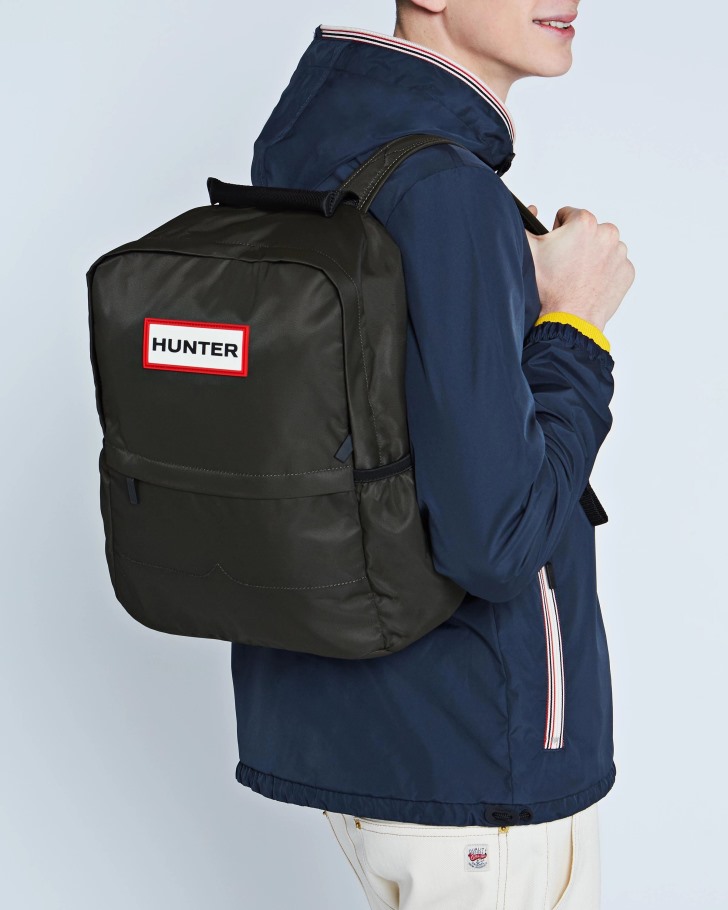 Hunter Nylon Backpack Dark Olive
