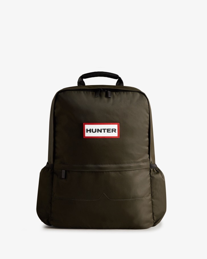 Hunter Nylon Large Backpack Dark Olive