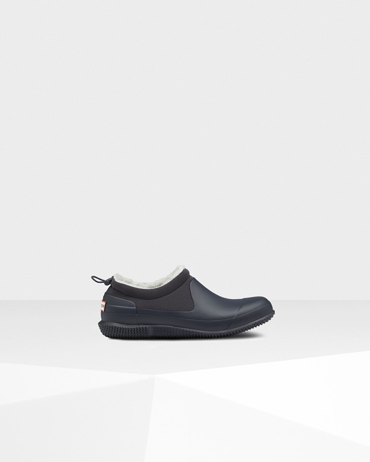 Hunter Men's Insulated Vegan Shearling Shoe Hunter Navy