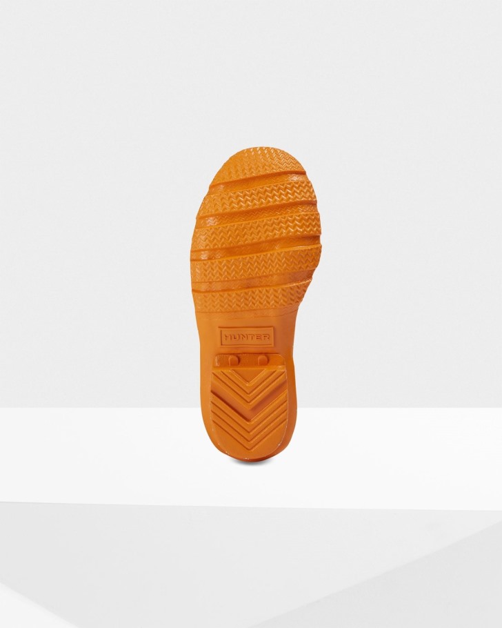 Hunter Big Kids (5-11 Years) Giant Glitter Rain Boots Amber Creek Orange