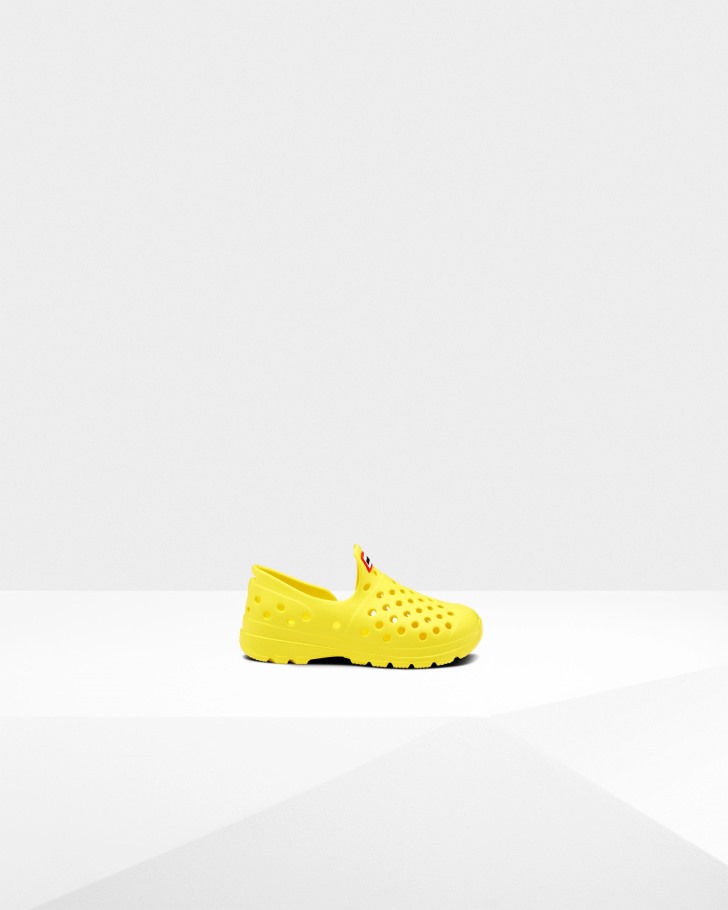 Hunter Little Kids Lightweight Outdoor Water Shoe Spanish Dancer Yellow-Spearmint