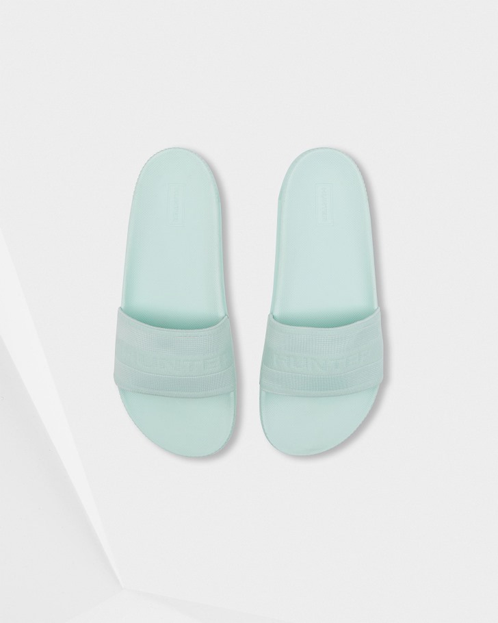 Hunter Women's Elastic Slides Spearmint