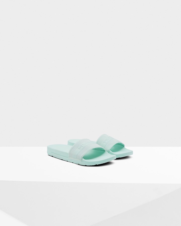 Hunter Women's Elastic Slides Spearmint