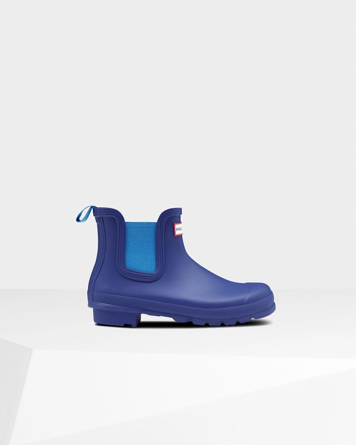 Hunter Women's Original Chelsea Boots Bitter Indigo-Polar Blue