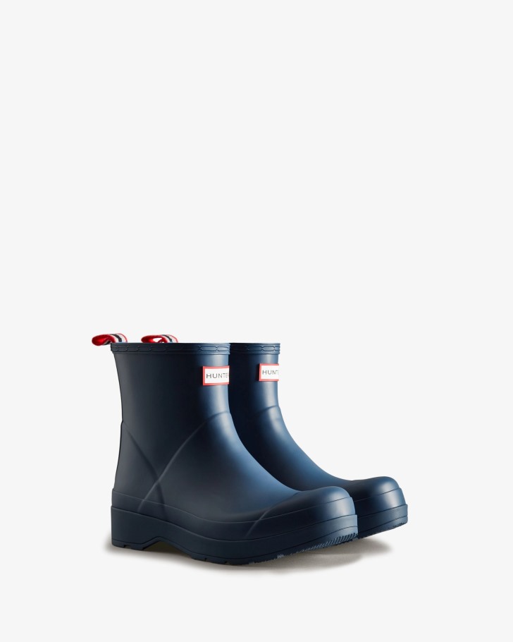 Hunter Men's Play Short Rain Boots Kerhuelen Navy