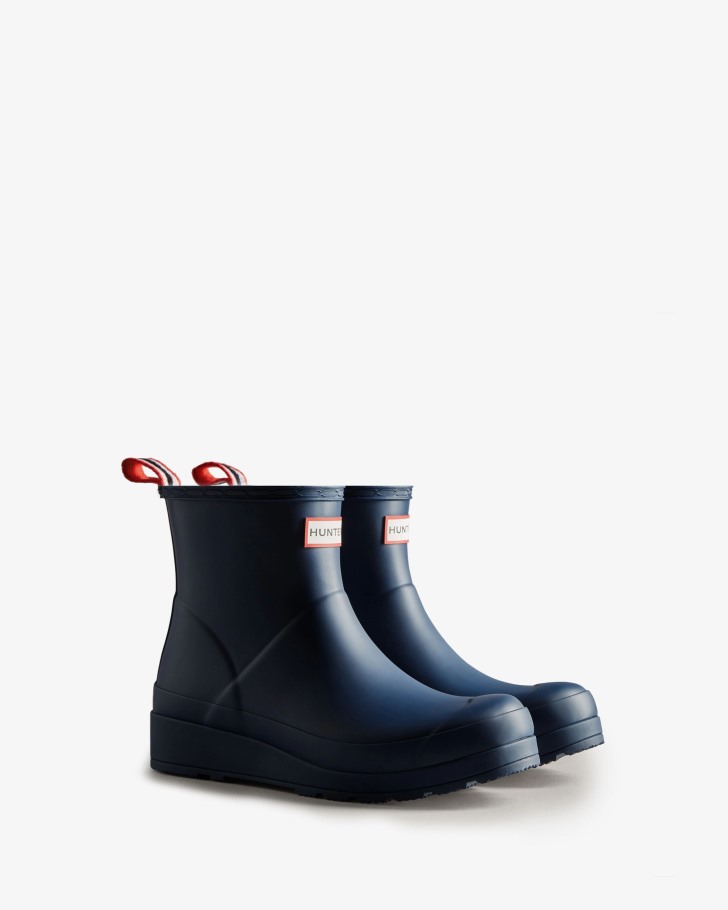 Hunter Women's Play Short Rain Boots Kerhuelen Navy