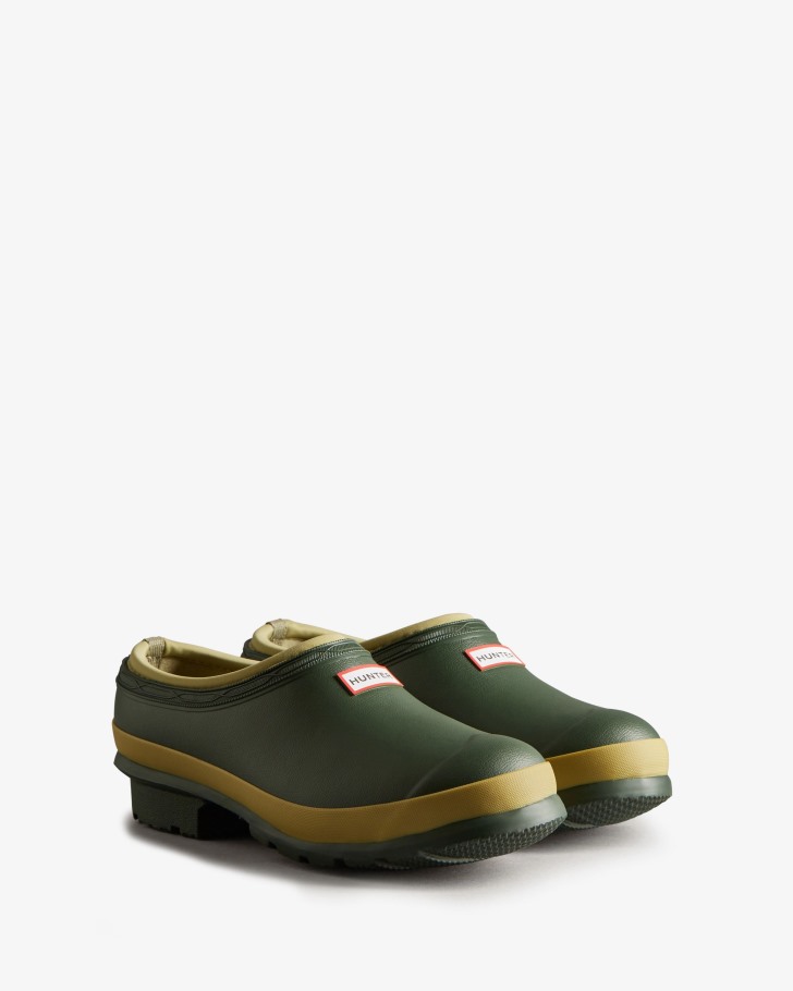 Hunter Women's Gardener Clogs Vintage Green