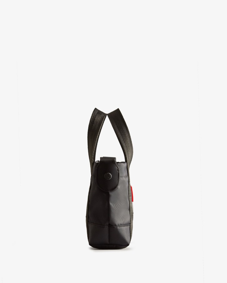 Hunter Nylon Mini Top Clip Tote Bag Black