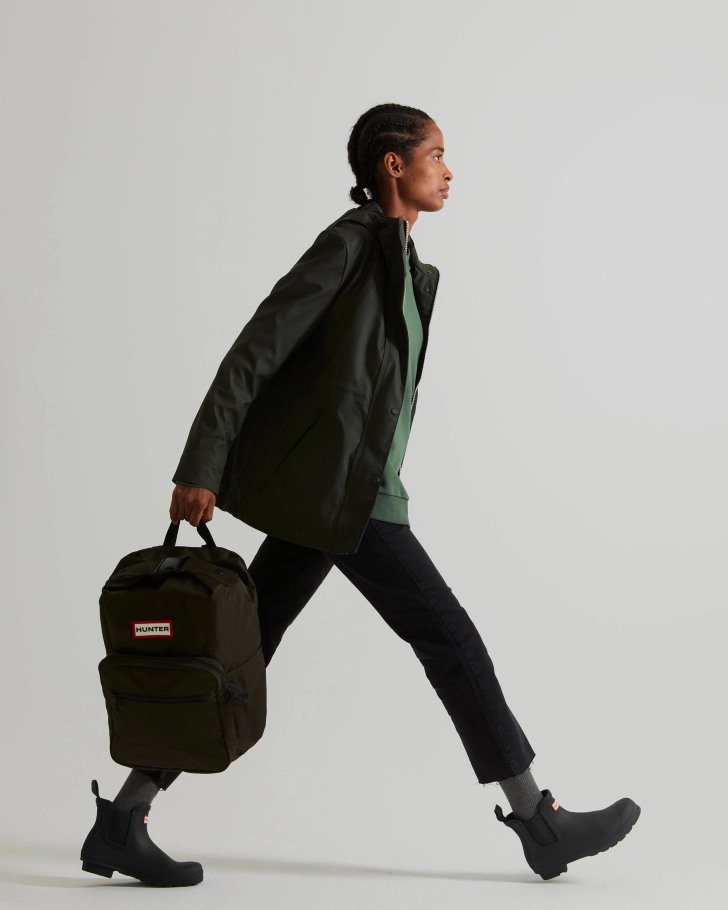 Hunter Women's Lightweight Waterproof Jacket Dark Olive