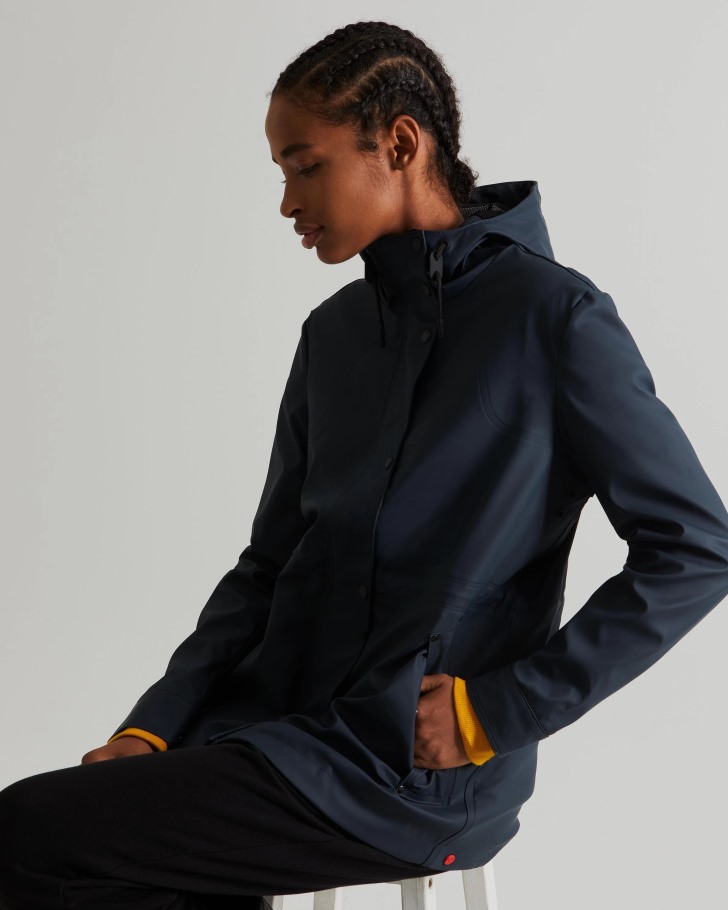 Hunter Women's Lightweight Waterproof Jacket Navy