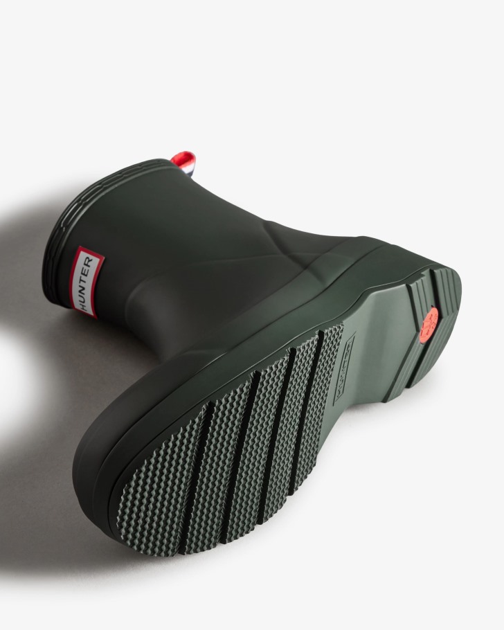 Hunter Men's Play Short Rain Boots Arctic Moss Green