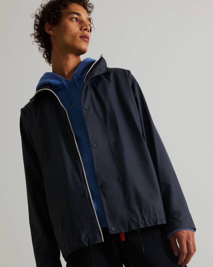 Hunter Men's Lightweight Waterproof Jacket Navy