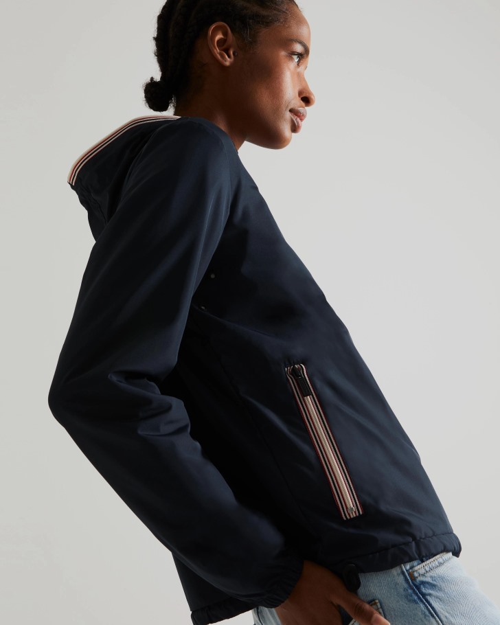 Hunter Women's Recycled Lightweight Packable Jacket Navy