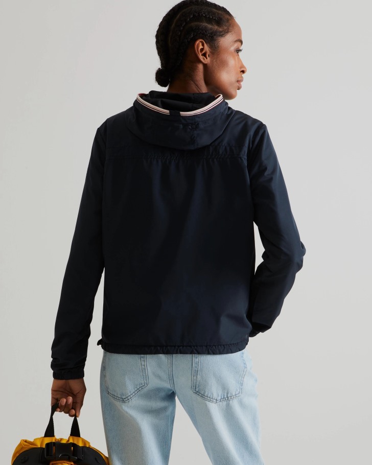 Hunter Women's Recycled Lightweight Packable Jacket Navy