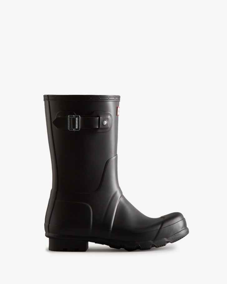Hunter Men's Original Short Rain Boots Black