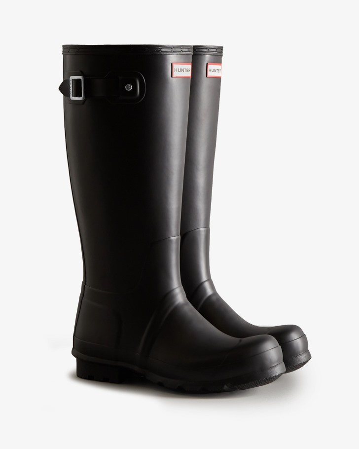 Hunter Men's Tall Insulated Rain Boots Black