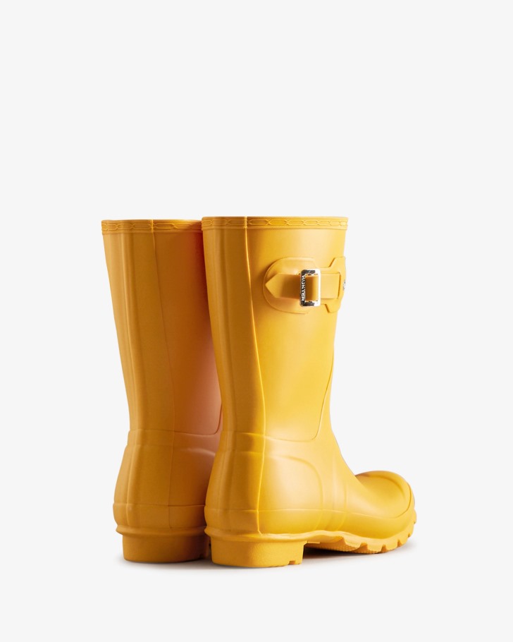 Hunter Women's Original Short Rain Boots Yellow