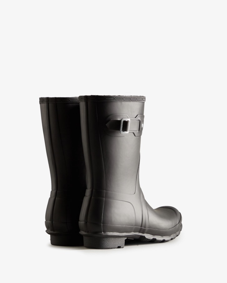 Hunter Women's Short Insulated Rain Boots Black