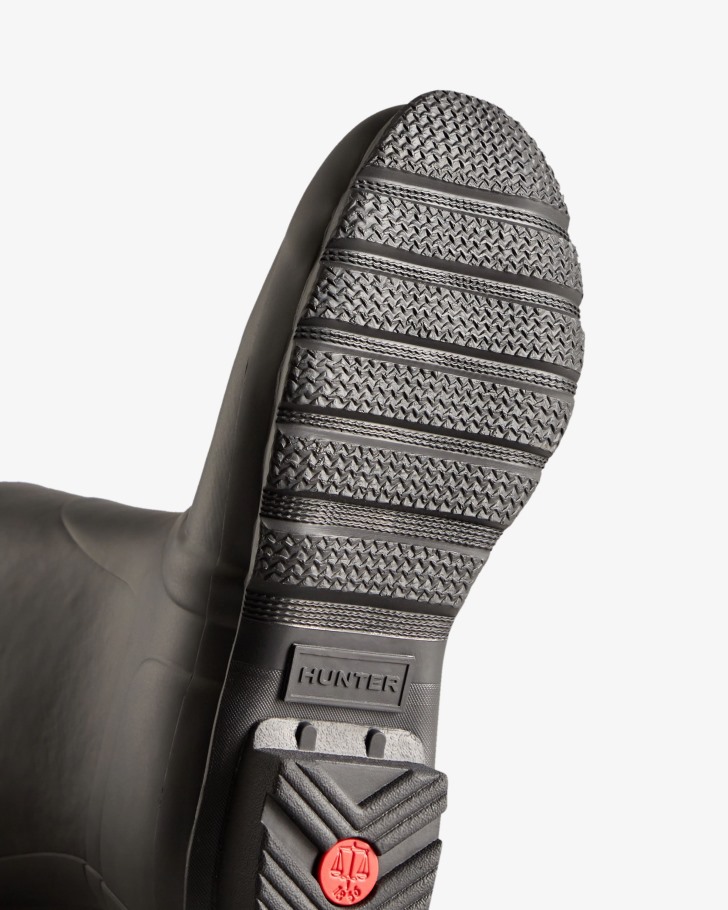 Hunter Women's Short Insulated Rain Boots Black