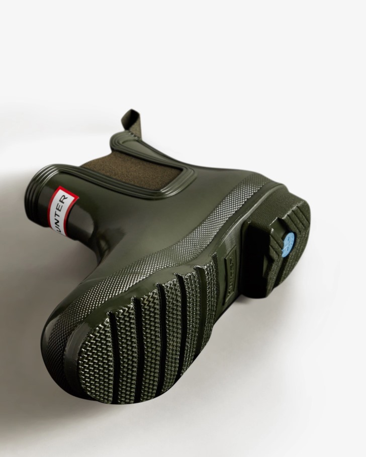 Hunter Women's Original Gloss Chelsea Boots Dark Olive