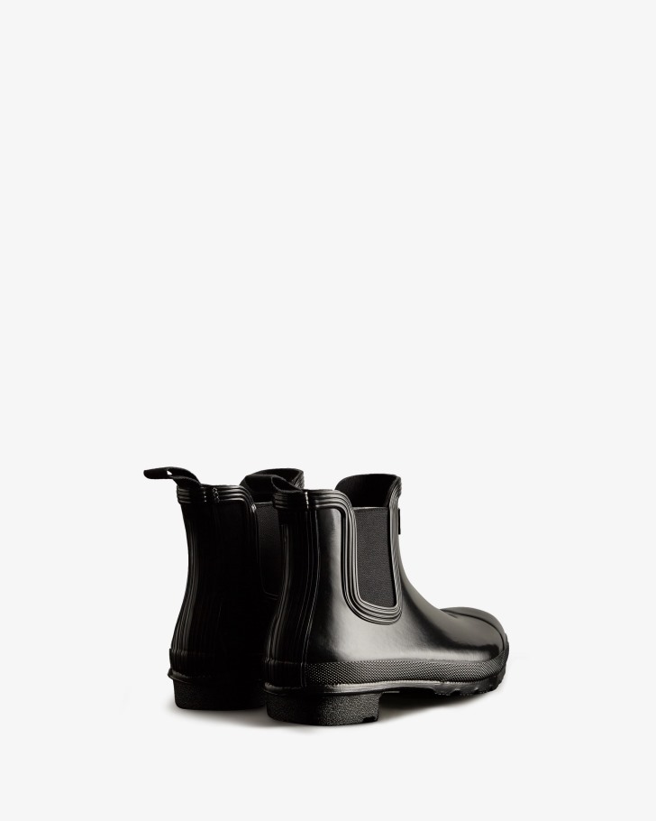Hunter Women's Original Gloss Chelsea Boots Black