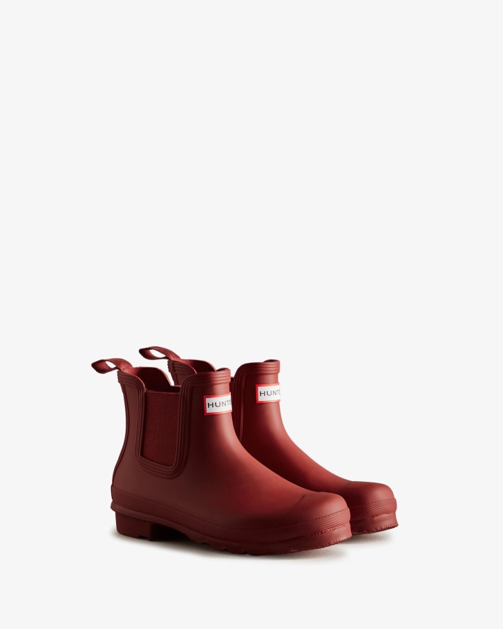 Hunter Women's Original Chelsea Boots Military Red