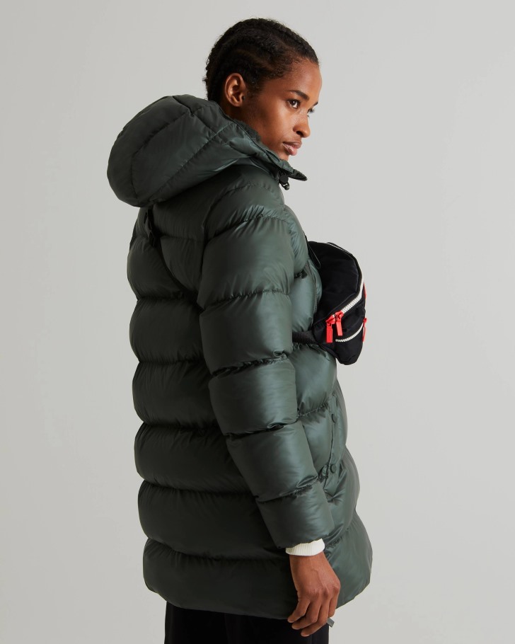 Hunter Women's Insulated Rubberized Puffer Jacket Arctic Moss Green