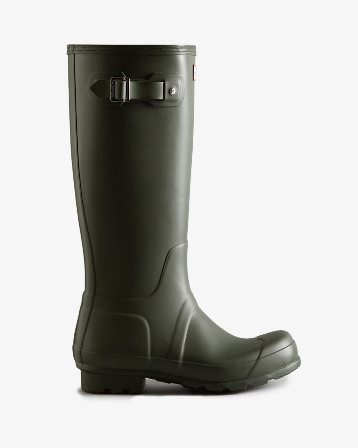 Hunter Men's Original Tall Rain Boots Dark Olive