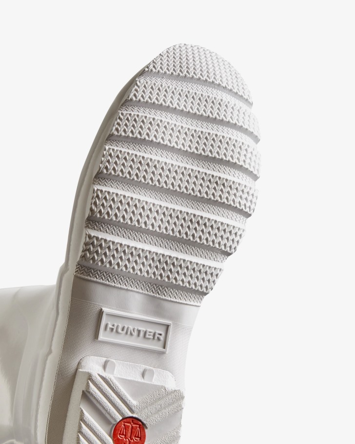 Hunter Women's Original Tall Gloss Rain Boots White