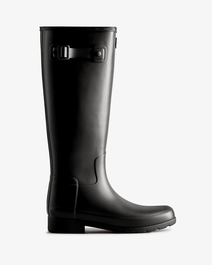 Hunter Women's Refined Tall Rain Boots Black