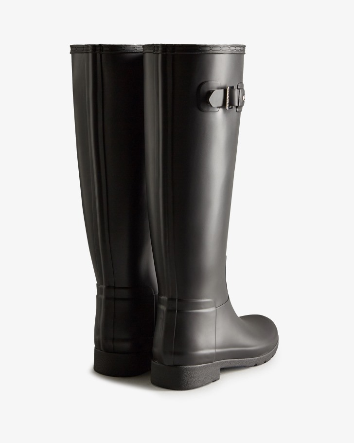 Hunter Women's Refined Slim Fit Rain Boots Black