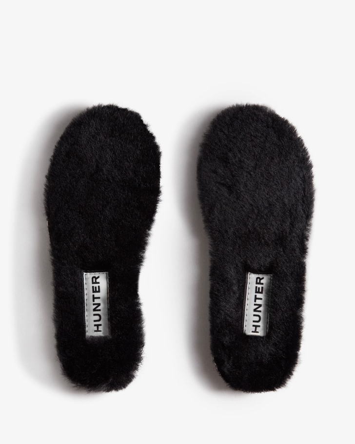 Hunter Kids Shearling Insoles Black