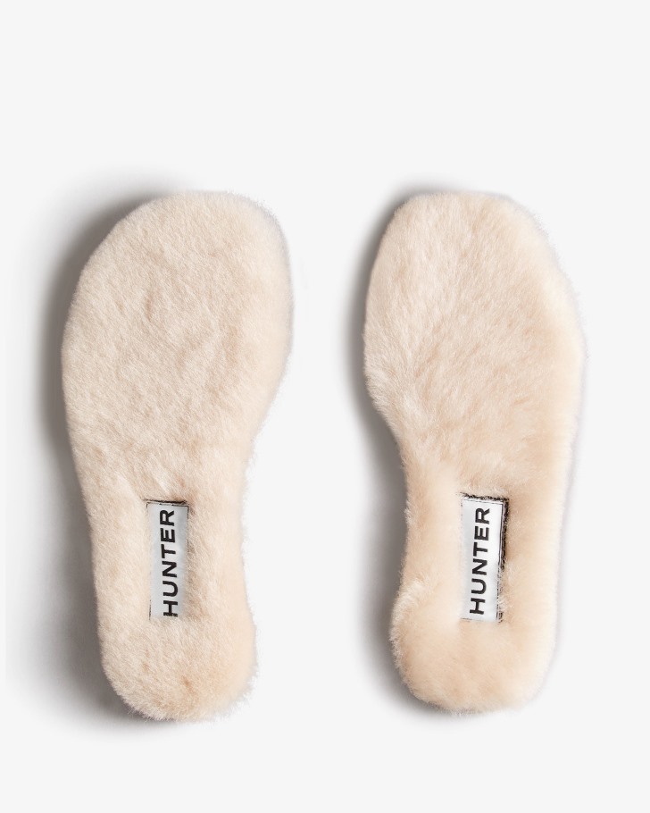 Hunter Kids Shearling Insoles Natural