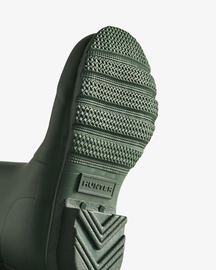 Hunter Original Big Kids (5-11 Years) Rain Boots Hunter Green