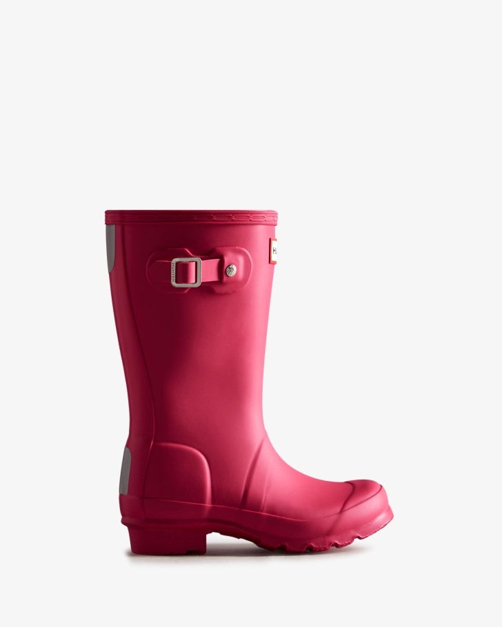 Hunter Original Big Kids (5-11 Years) Rain Boots Bright Pink