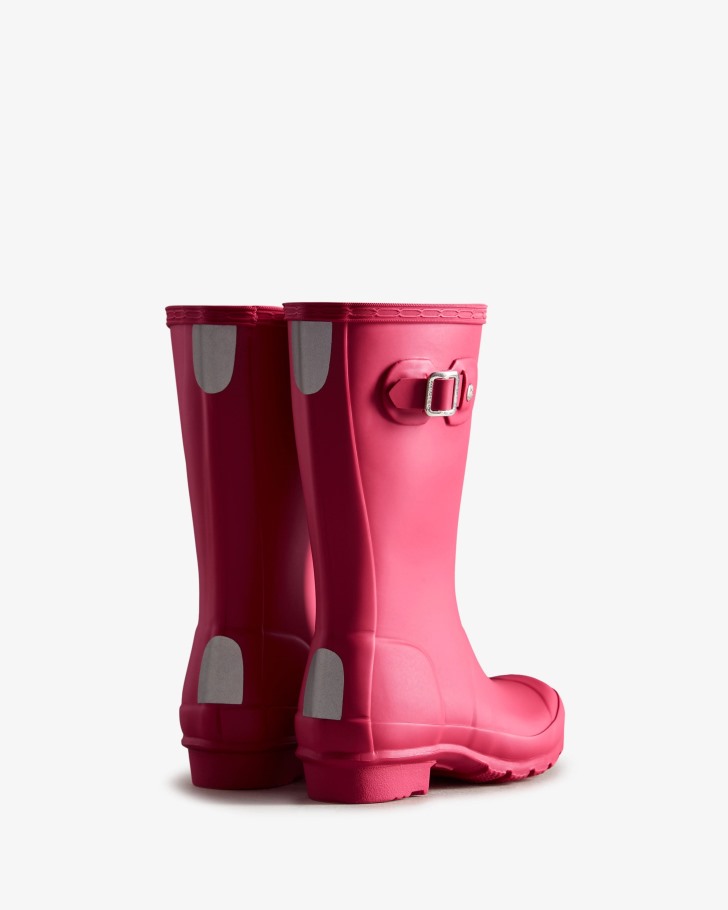 Hunter Original Big Kids (5-11 Years) Rain Boots Bright Pink