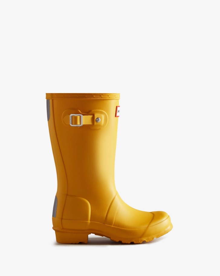 Hunter Original Big Kids (5-11 Years) Rain Boots Yellow