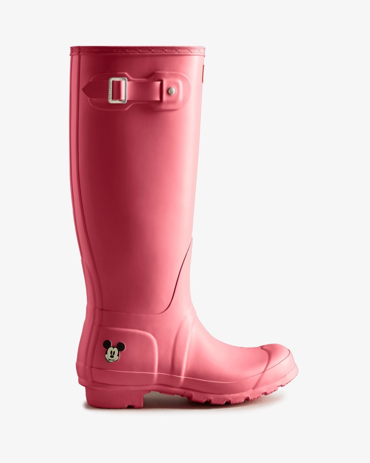 Hunter Women's Disney Tall Rain Boots Pink Shiver