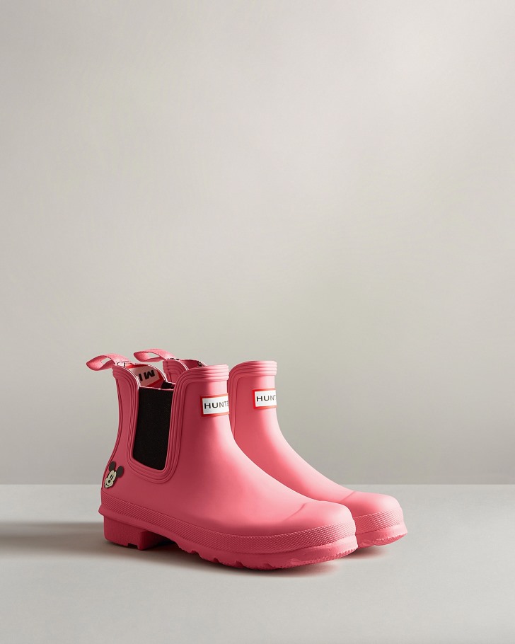 Hunter Women's Disney Chelsea Boots Pink Shiver