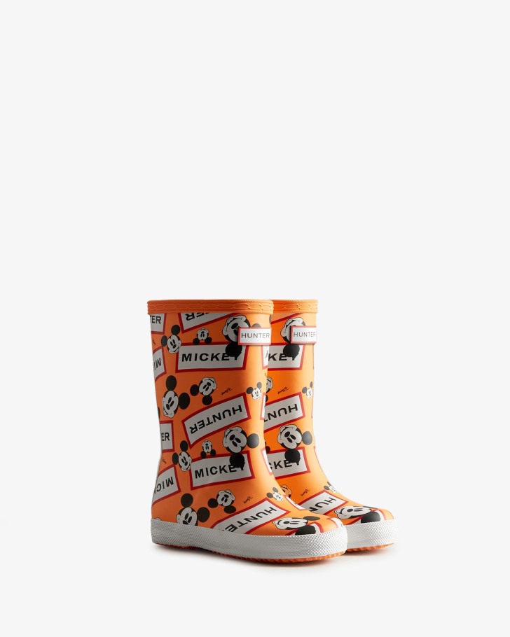 Hunter Kids First (18 Months-8 Years) Disney Rain Boots Aurora Orange