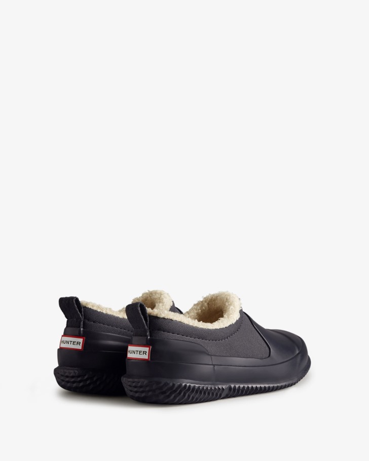 Hunter Big Kids (5-10 Years) Insulated Vegan Shearling Shoe Hunter Navy