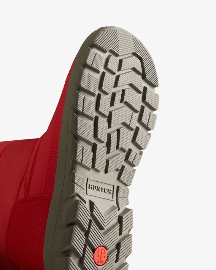 Hunter Women's Insulated Short Snow Boots Red Chill