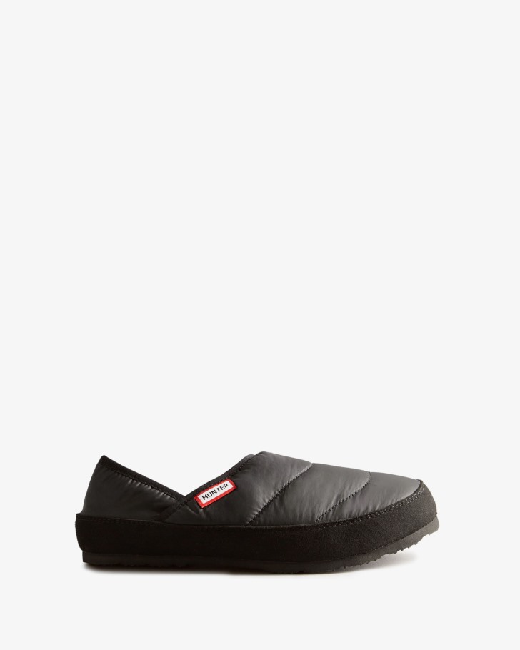 Hunter Women's Puffer Slipper Black
