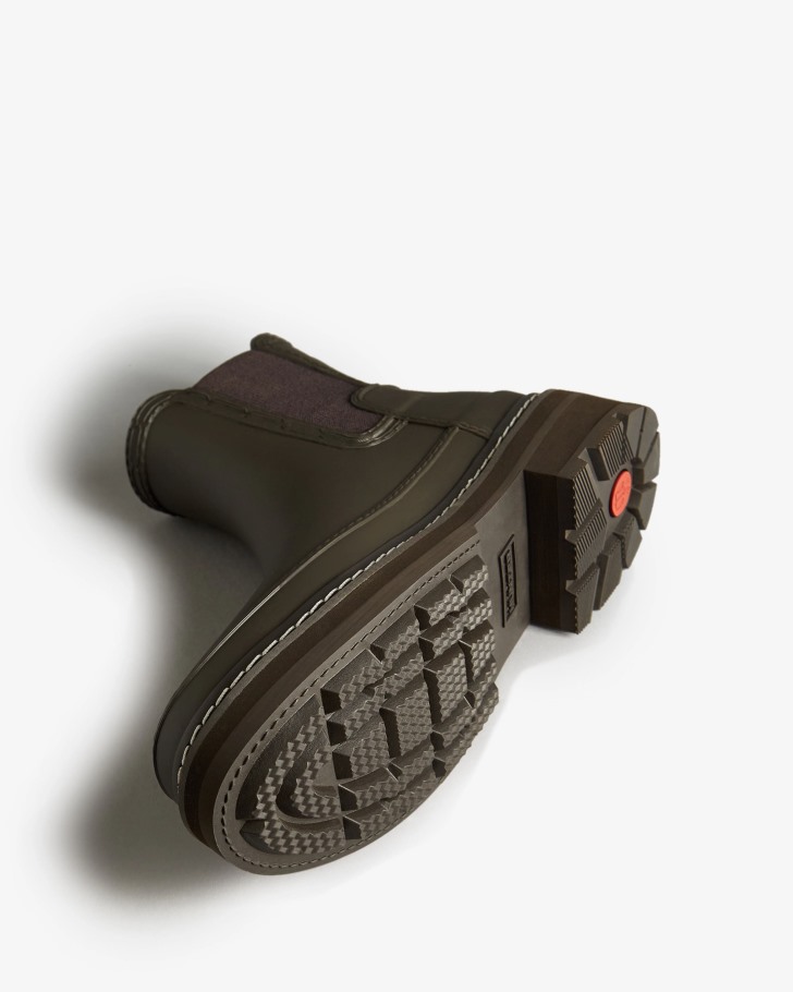 Hunter Women's Refined Stitch Detail Chelsea Boots Bitter Chocolate