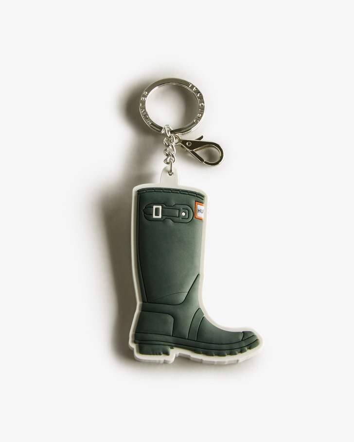 Hunter Tall Boot Keyring Hunter Green