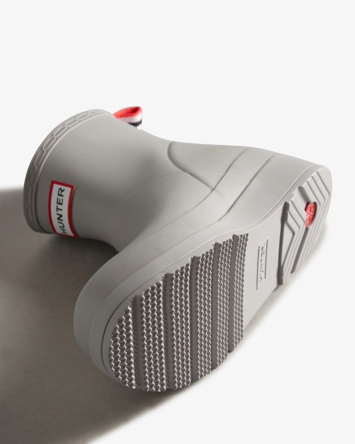 Hunter Women's Play Short Rain Boots Zinc Grey